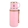 Stainless Steel Insulated Bottle With Cup Lid Tea Infuser Portable Travel Thermos Mug With Strap Leakproof 600ml 800ml For Office Outdoor Use