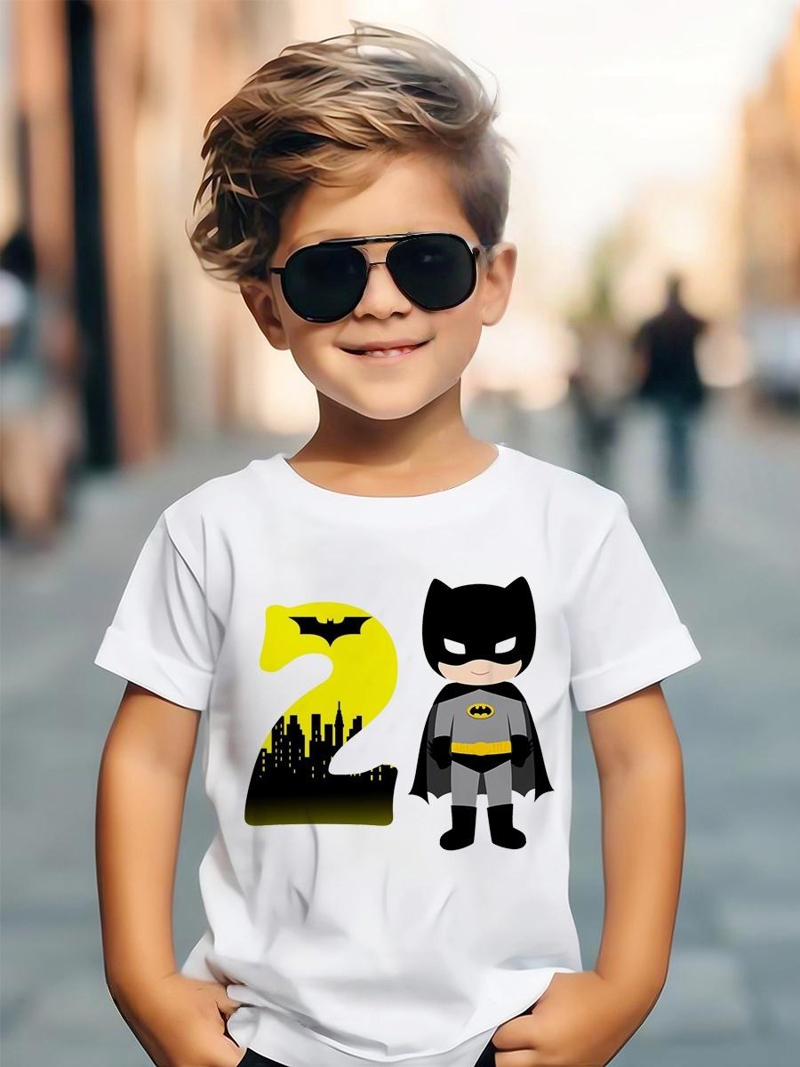 

Funny Batman Superhero Kids Suitable for Birthday Party Boys T-Shirt Children s Fashion Top 100