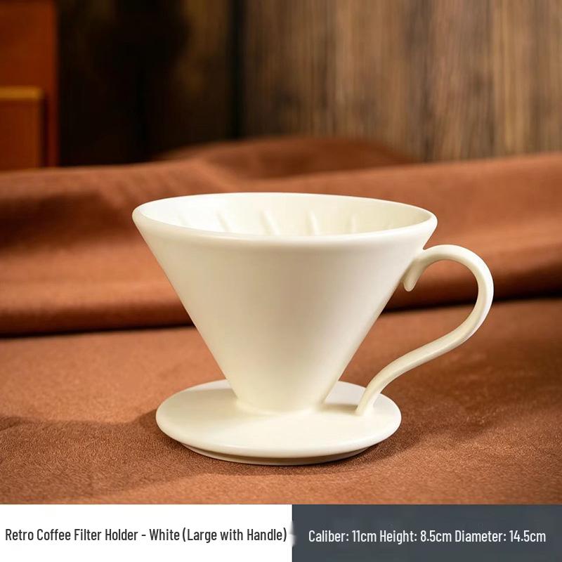 Ceramic Pour-over Coffee Filter Holder Set - American Style Drip Coffee Maker Funnel Tools