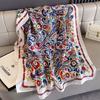 180*90cm Large Silk Satin Scarf Women Fashion Printed Scarf Spring And Summer Styles New Shawl Wrap Female Hand  NEW