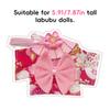 For 17cm Labubu Doll Clothes Fashion Clothes Kimono Doll Clothes Color Match Dresses Dolls Accessories Cute Decoration Little Clothes