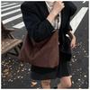 Suede Bag Women's Large Capacity Autumn and Winter Retro Shoulder Messenger Bag Commuter Tote Bag