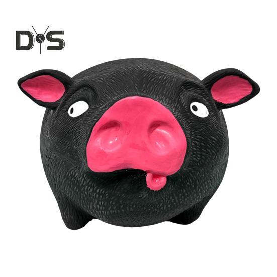 

Игрушка для снятия стресса в виде свиньи для детей и взрослых, сенсорная игрушка в виде мультяшной свиньи, портативная легкая успокаивающая игрушка-животное, украшение чёрный