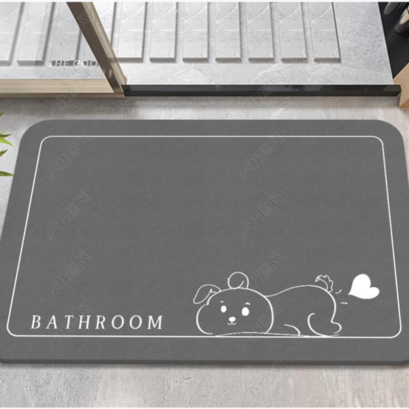 Non-Slip Bathroom Floor Mat - Absorbent, Dirt-Resistant Carpet for Doorway, Bedroom, Toilet