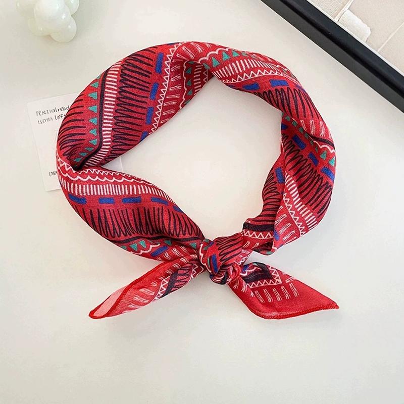 Summer Fashion Chiffon Polka Dot Scarf Ladies Head Neck Square Scarf Shawls Female Hair Ties Bands Neckerchief Shawls