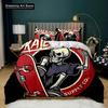 Cartoon Skateboard Wolf Kids Hip Hop Skateboard Sport Bedding Set Duvet Cover Bed Set Quilt Cover Twin Single Queen King Size