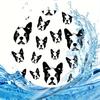 2pcs Boston Terrier Dog  Cup Holder Coasters,  Interior Waterproof Coaster To Keep Your  Cup Holders Clean And  for Easy To Move