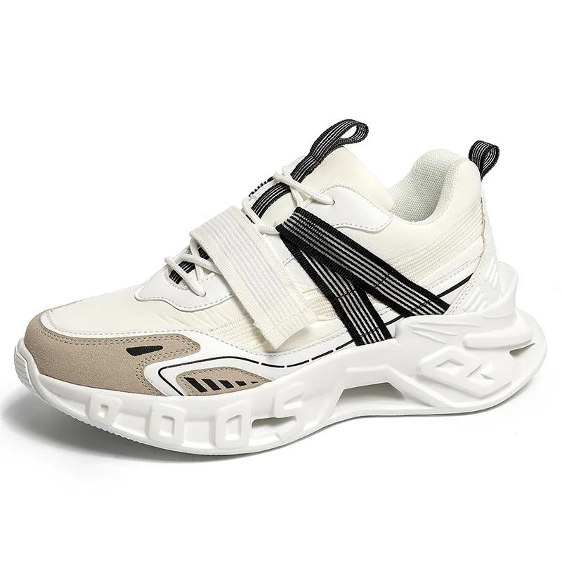 

Мужская спортивная обувь для активного отдыха на толстой подошве, объемная повседневная обувь, мягкая подошва, нескользящая, легкая, удобная, для бега, мужская теннисная обувь 39