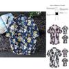 Stylish Men Holiday Short Sleeve T-shirt With Vibrant Hawaiian Floral Patterns
