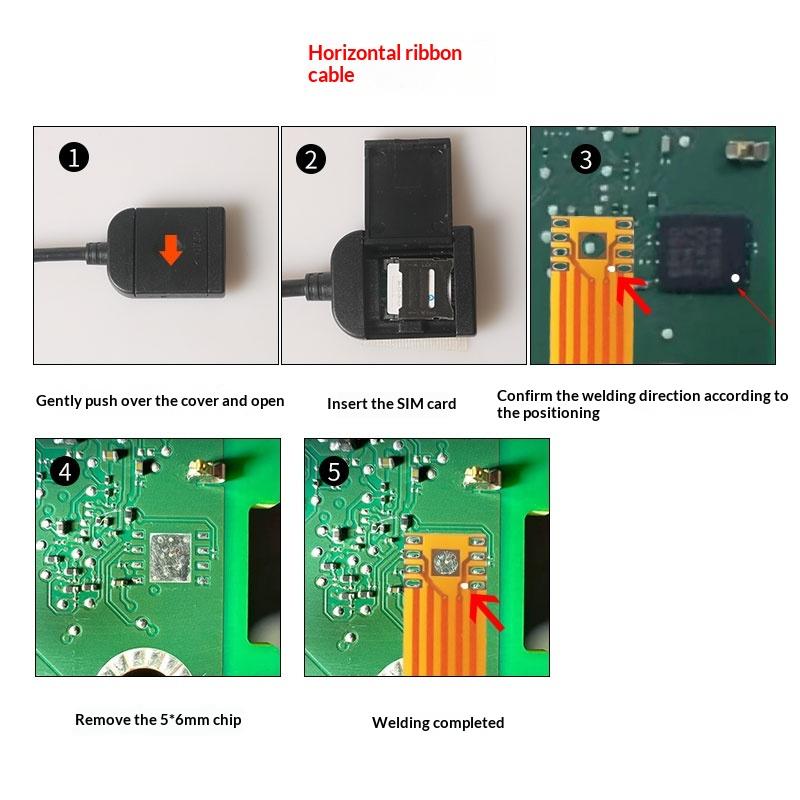 Sim Card Slot Adapter 4G Sim Slot Adapter With 20Pin Cable Connector For Android Multimedia Gps Radio Car Accessories