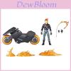 Ghost Rider 85th Anniversary Pvc Action Figure With Motorcycle Vehicle For Collectors