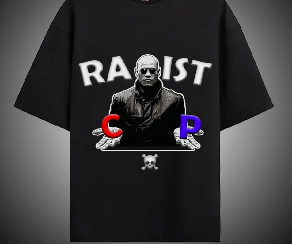 ГОРЯЧЕЕ - Расистский Насильник КП Матрица Морфеус Хлопок Полный Размер S-5XL Унисекс Футболка XXXXL