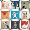 Cushion Cover 45x45 Bull Terrier Art Pillow Cases Decorative Pillows Covers Pillowcase Cushions Home Decor Car Decoration Sofa