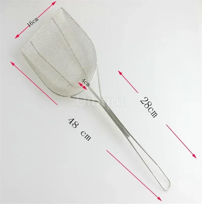 

круглая скваль Корзина для жарки чипсов Нержавеющая корзина для жарки Сетчатый фильтр для раковины Приготовление пищи Коландер для картофеля фри Ручка Фритюрница Сетка для отходов