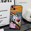 Cartoon Courage The Cowardly Dog-G For iPhone 13,17,11,12,16,14,15,Plus,Pro Max Soft Silicone Black Phone Case