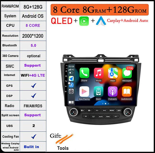 9 lnch For Honda Accord 7 2003-2007 DSP/Screen Car Radio Multimedia Video Player Navigation GPS Stereo Auto Head Unit BT