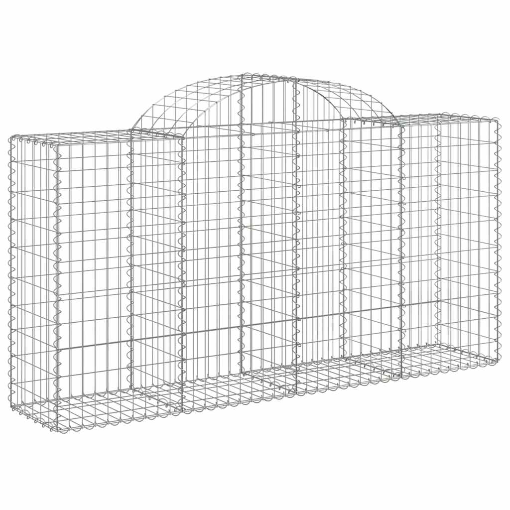 Vidaxl Kosze Gabionowe, 18 Szt, 200X50X100/120Cm, Galwanizowane Żelazo