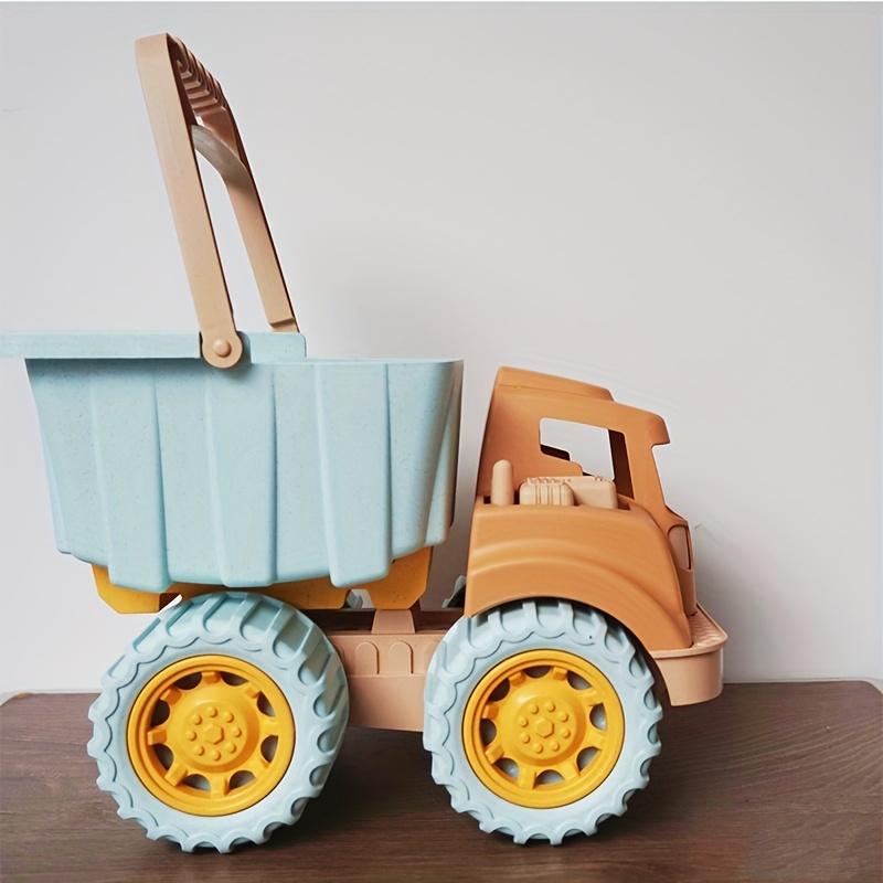1pc Kids Dump Truck Toy  Pull Back Tiltable Bucket,Durable Plastic Construction Vehicle for Beach,Snow,Sand Play Educational Engineering Car