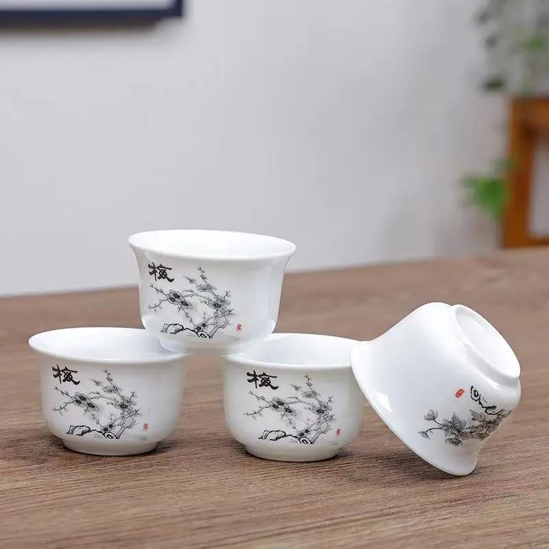 Service à thé Kung Fu en céramique, 4 pièces, accessoires, tasses et mugs, théière Yixing, service à thé, bouilloire Samovar, Gaiwan, Shu, Puer, infuseur