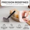 Parker 78R T-Blade Safety Razor with 5 Replacement Blades, Brass, Lightweight 82g, Easy to Clean Shaving Razor