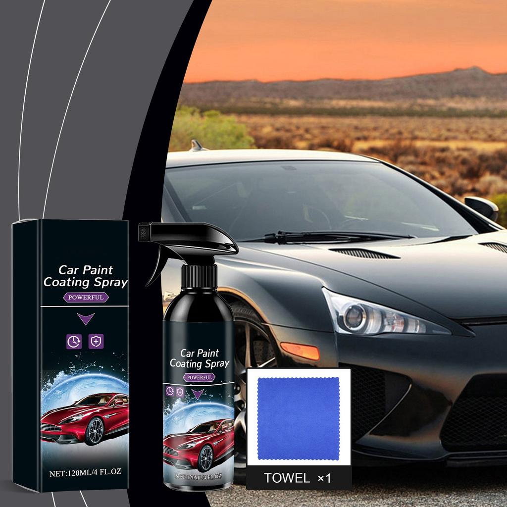 Multifunctional Car Paint Coating Spray Car Paint Maintenance Polishing Stain Removal Waterproof Maintainance  Car Maintenance Coating Agent 120ml
