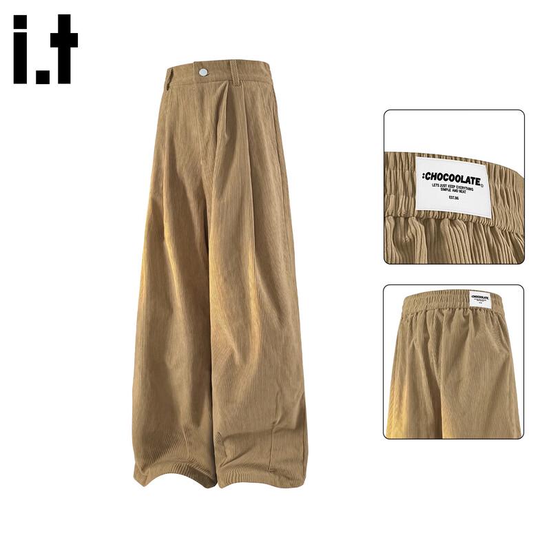 CHOCOOLATEit Men's American Style Loose Straight Leg Casual Pants