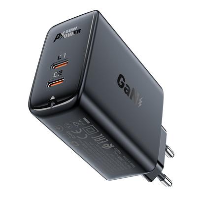 A29 GaN Wall Charger Two Ports USBC PD 50W Black