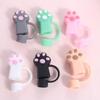 Dust-Proof Cat Paw Straw Cover Spill-Proof Straw Stopper Cute Straw Tip  Tumbler