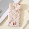 Portable Cloth Printed Glasses Bag Flower Sunglasses Eyeglass Bag Retro Glasses Storage Bag  Female