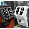 Car Accessories Center Console Armrest Storage Box Rear AC Air Condition Outlet Vent Panel Cover Trim For VOLVO XC40 2018 - 2024