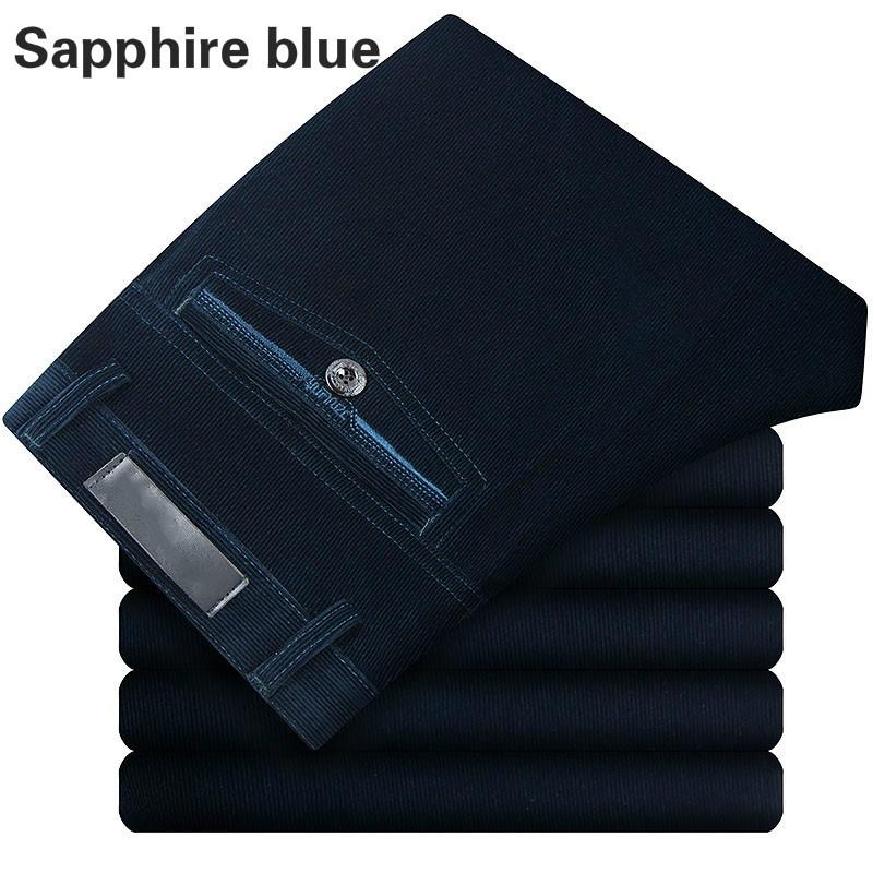 Pantaloni Bărbați Pantaloni din cordon din velur Pantaloni drepți elastici casual, largi, talie înaltă, vintage retro