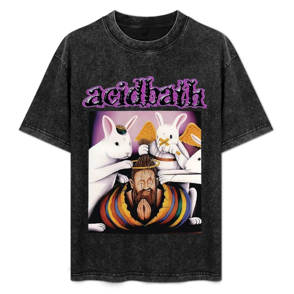 Acid Bath Sludge Metal Tshirt Large Size Basic Casual Tshirt