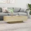 Moderner Minimalistischer Wohnzimmertisch, Couchtisch 100x49,5x31 Cm
