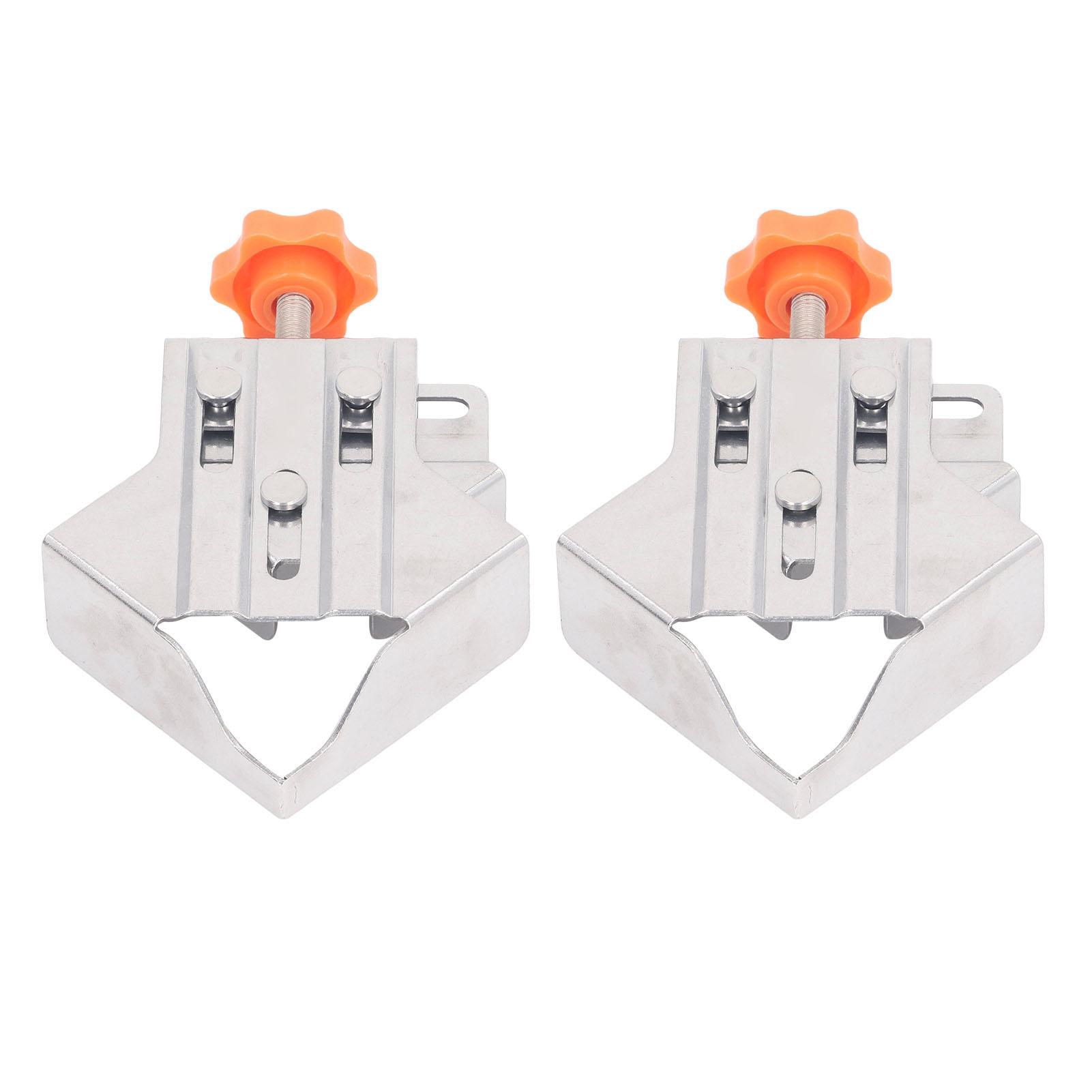 

2 шт. Угловой зажим из нержавеющей стали с закрытым зевом, 90 градусов, быстрозажимной угловой зажим для деревообработки