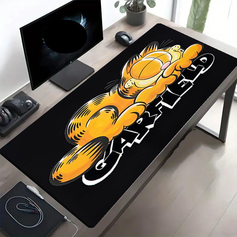 Garfield Print Mouse Pad, Anti‑Slip Desktop keyboard Mat, for PC Laptop Gaming Working Daily Use, Cool Festival Surprise Gift