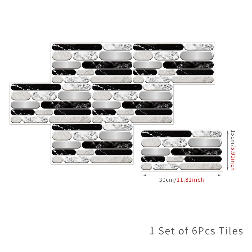 European Retro Classic Wall Sticker Self-Adhesive Waterproof And Oil-Proof Kitchen Bathroom Rental Room Renovation Tile Sticker