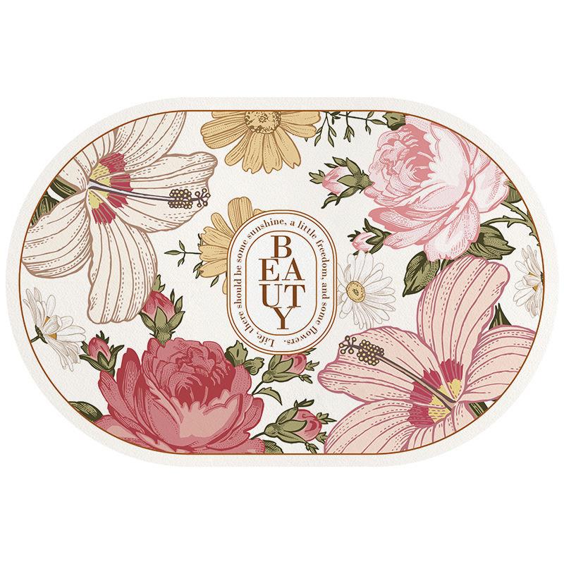 

** Диатомовый грязепоглощающий нескользящий коврик для ванной комнаты - быстросохнущий, мягкий коврик для ног для туалета и дверного проема ** 40x60 cm