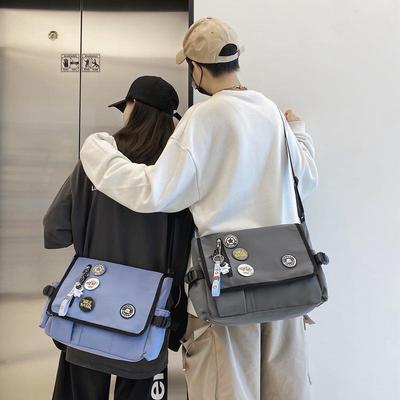 Large Capacity Crossbody Tutoring Bag - Fashionable Book Bag for Men & Women, Perfect for College & Casual Use