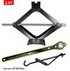 Portable Double-Sided Car Jack and Tire Wrench Set