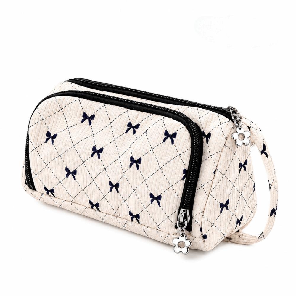 Big Capacity Canvas Pencil Pouch Multifunctional Stationery Box New Large Pencil Case