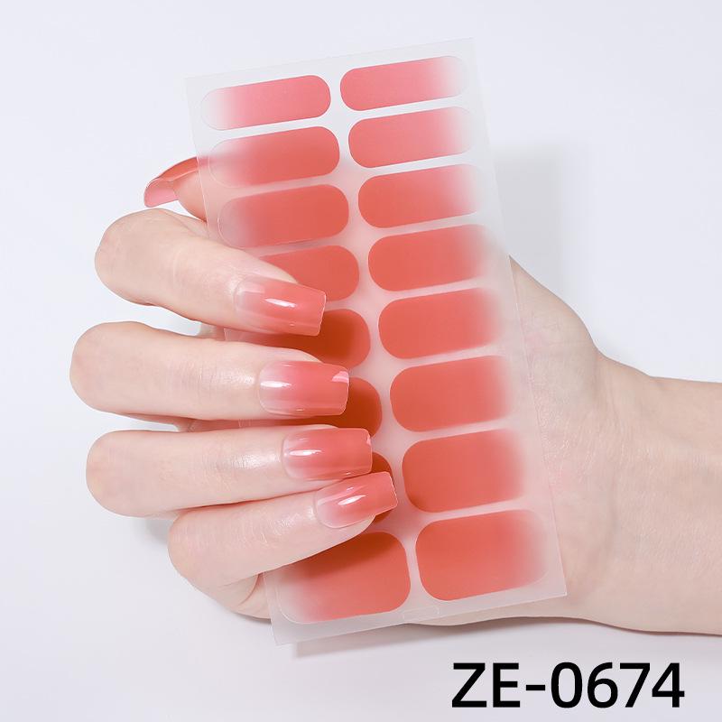 2025 Koreanische Farbverlauf Glitzer Katzenaugen Nagelkunst Aufkleber - Wasserdicht