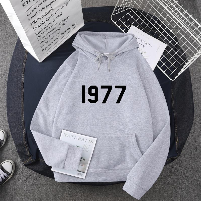 1977 New Men's and Women's Warm Fashion Hoodie Hip Hop Street Brand High Quality Hot Selling Men's and Women's Sports Hoodie