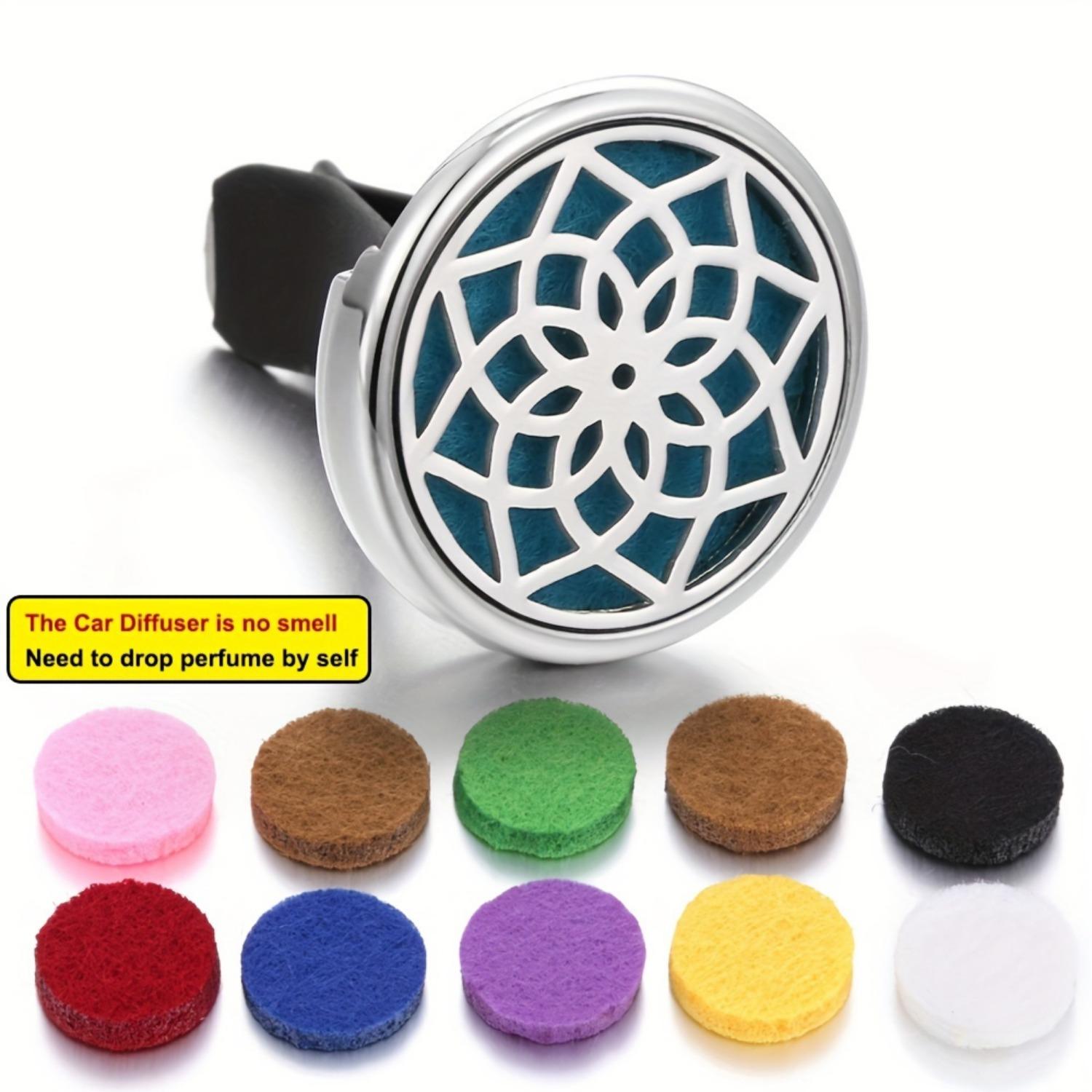 

1 шт. Автомобильный ароматерапевтический диффузор-медальон, автомобильный зажим, диффузор эфирных масел, автомобильный зажим для вентиляции, освежитель воздуха, очиститель с 10 шт. смешанных подушечек #7+10pcs Pads