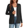 Women's Fashionable Solid Color Long Sleeved  Versatile Cardigan Jacket