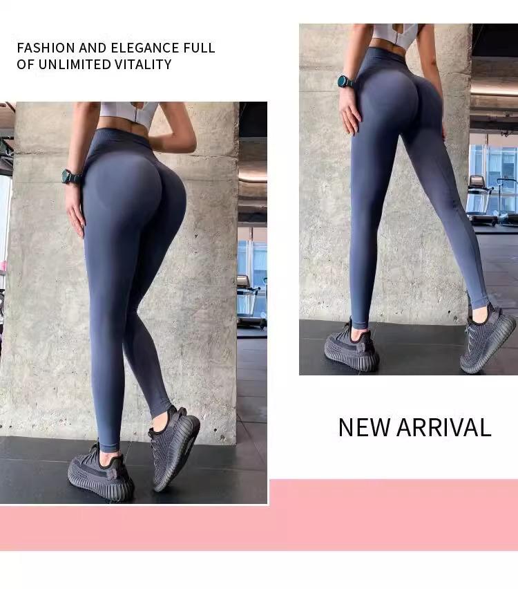 European & American High-Waisted Seamless Butt-Lifting Yoga Pants - Plus Size, No-Trace, Summer Running