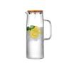 TLAKEHO Transparent Glass Cold Water Pitcher