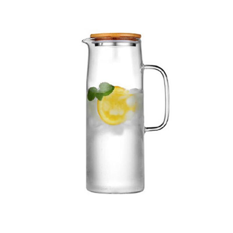 TLAKEHO Transparent Glass Cold Water Pitcher
