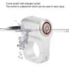 Handlebar Headlight Switch Aluminium Alloy with Red LED Indicator Light Motorcycles Modification Parts 25mm