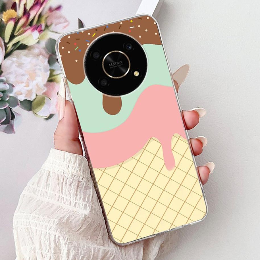 Silicone Case For Honor Magic 4 5 6 Lite Cover Popular Flower Butterfly Soft Slim TPU Back Cover For Honor Magic6 Lite Protector