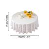 1Pc Tablecloth European Style Leisi Dust Cover Elegant Covering Dust Farmhouse Decoration Air Conditioning Cover Cloth